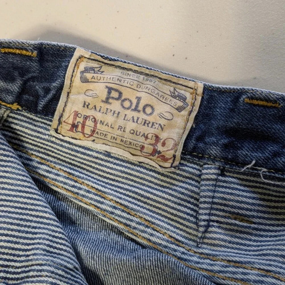 Ralph Lauren Polo Slim Varick denim jeans, 40x32 (30) button fly - Picture 16 of 16